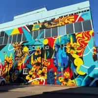 Vibrant Mural Enhances Curaçao's Brion City Hotel
