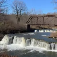 Elk Falls: A Living Ghost Town Near Wichita, Kansas, Boasting Well-Preserved Structures and a Scenic Waterfall