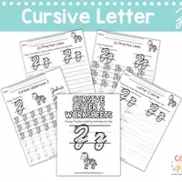 Mastering the Curvy 'Z': Engaging Worksheets for Children's Cursive Development