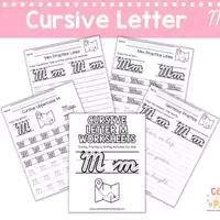 Mastering Cursive 'M': Free Printable Worksheets for Kids