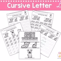 Enhancing Handwriting: Comprehensive Cursive 'D' Worksheets for Kids